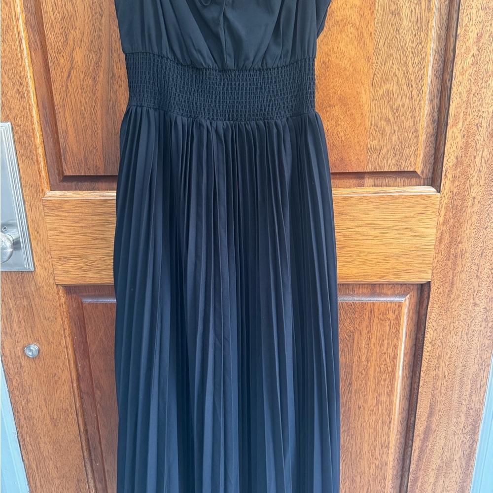 J. Crew Black Midi Dress